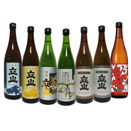 [日本酒飲み比べ 立山づくし飲み比べセット]720ml 7本