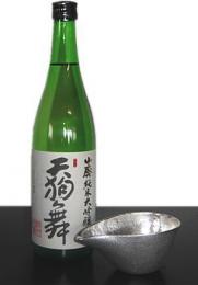 能作(錫100%ぐい呑み)片口&天狗舞 山廃純米大吟醸 720mlセット