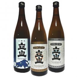 立山　飲み比べ720ML3本セット(1)(立山吟醸&立山雄神純米吟醸&立山本醸造)